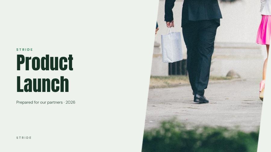 Forest Product Launch Presentation Corporate — editable business template
