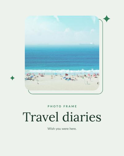 Forest Rounded Frame Travel diaries template