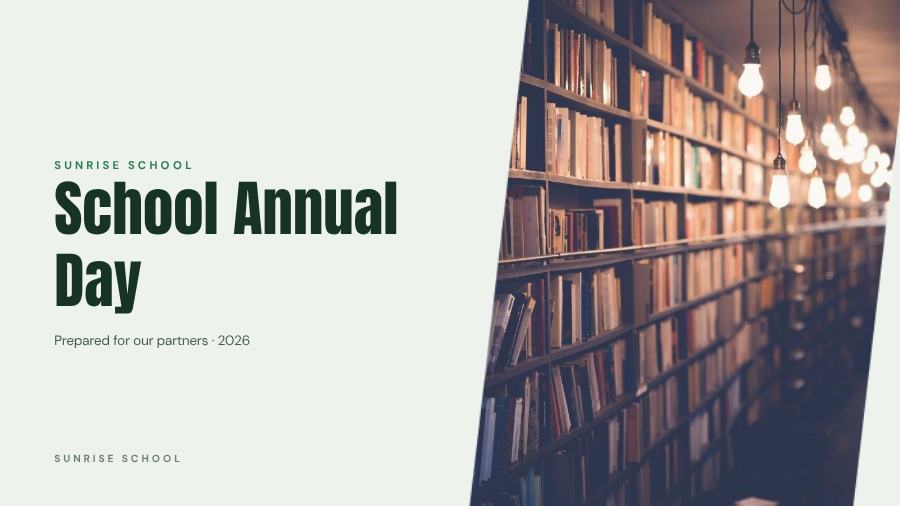 Forest School Annual Day Presentation Corporate — editable business template