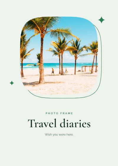 Forest Squircle Frame Travel diaries template