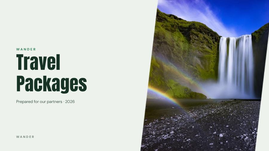 Forest Travel Packages Presentation Corporate — editable business template