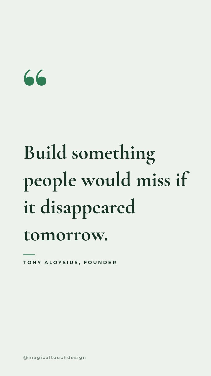 Founder Thought Quote Story — editable social media template