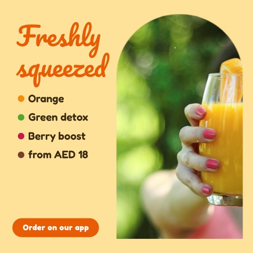 Fresh Juice Menu Post — free menu template