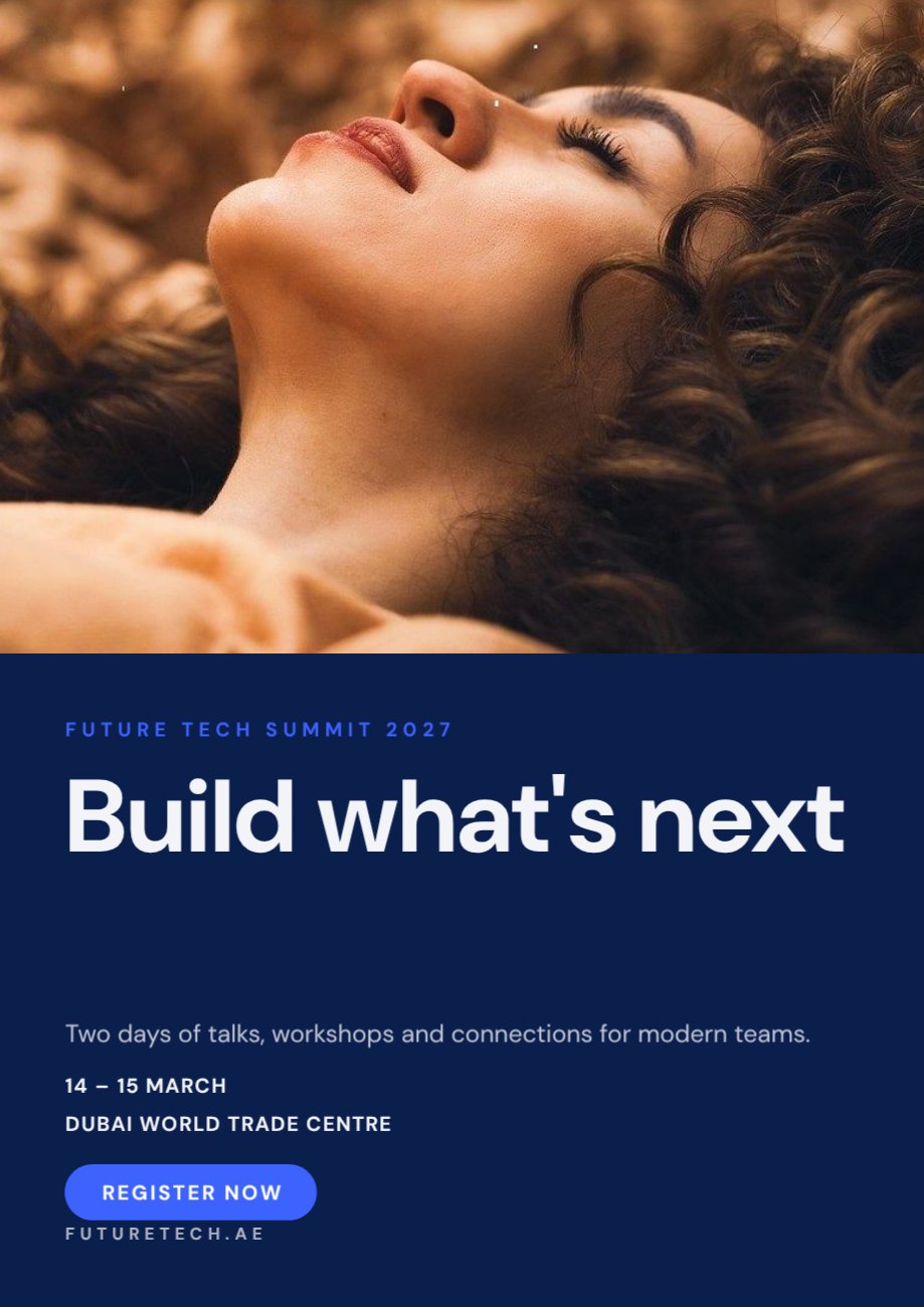 Future Tech Summit Photo Poster — editable events template