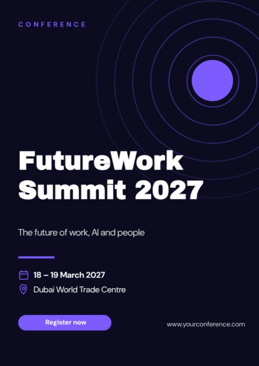 FutureWork Summit 2027 Conference Poster template