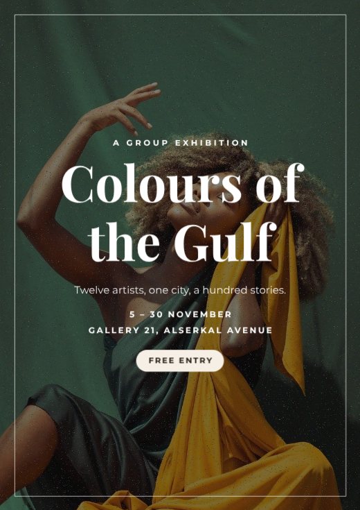Gallery Art Exhibition Photo Poster — free poster template