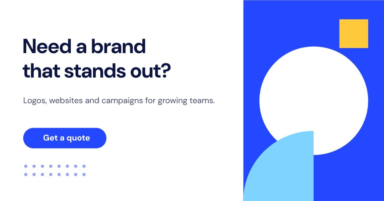 Geometric Blue Agency Facebook Post — editable social media template