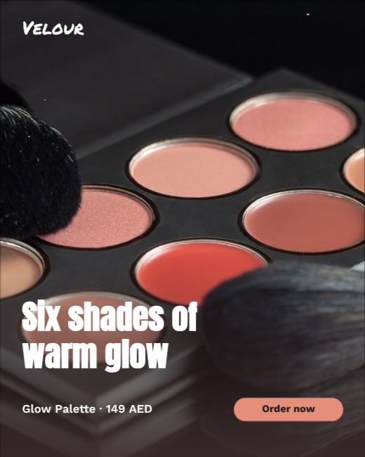 Glow Palette Product Ad template
