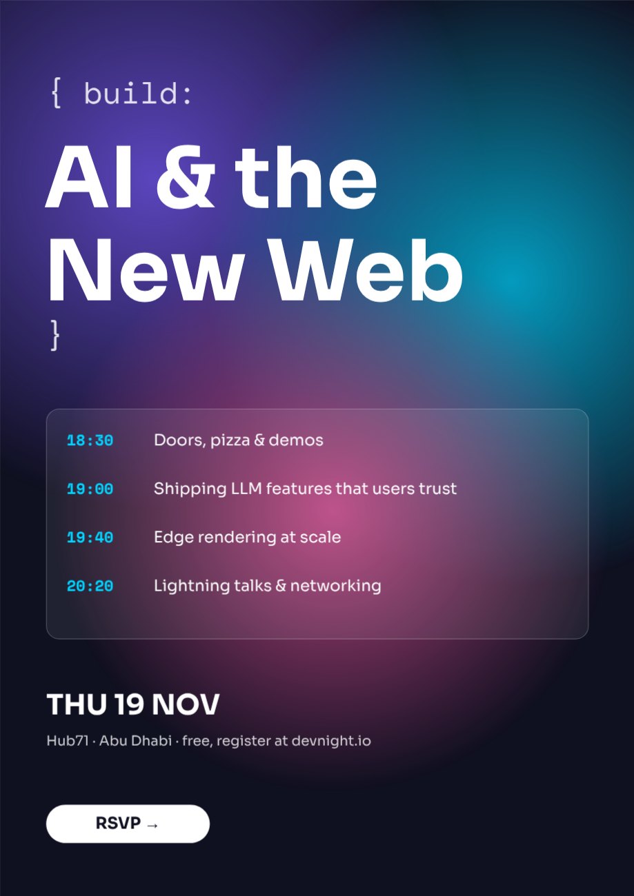 Gradient Mesh Tech Meetup Flyer — editable business template