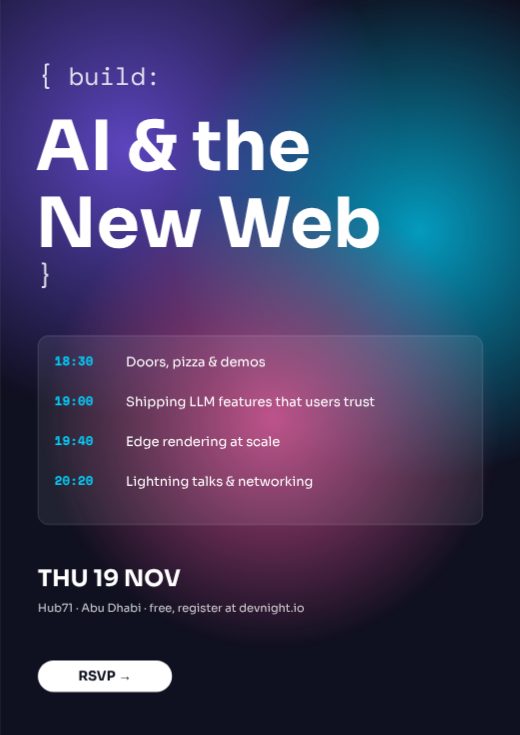 Gradient Mesh Tech Meetup Flyer template