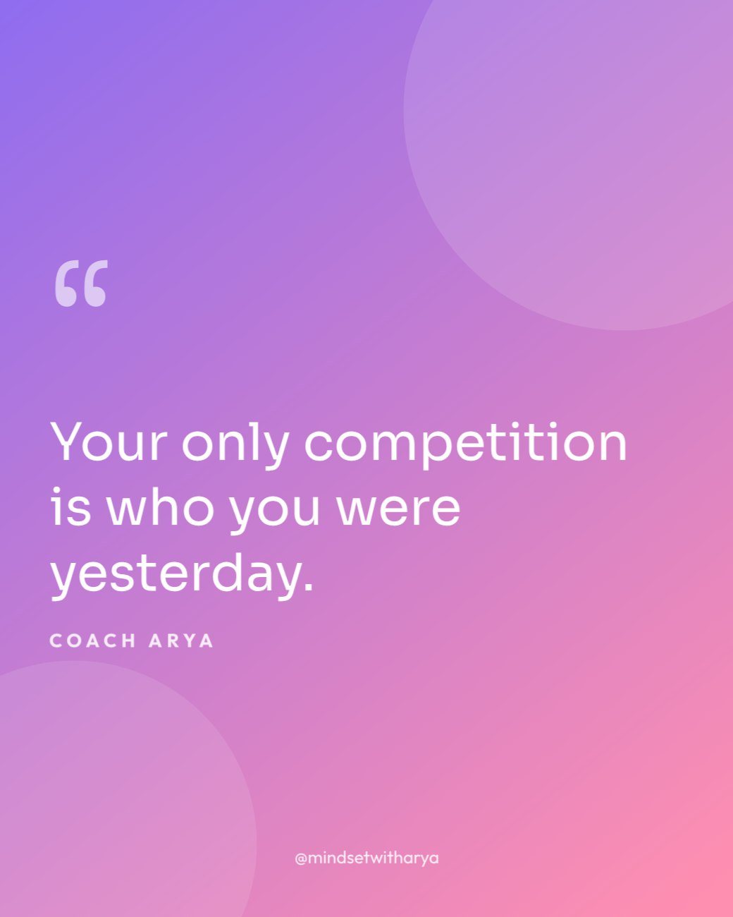 Gradient Mindset Quote Post — editable social media template