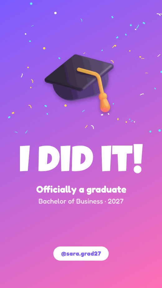 Graduation Story Announcement