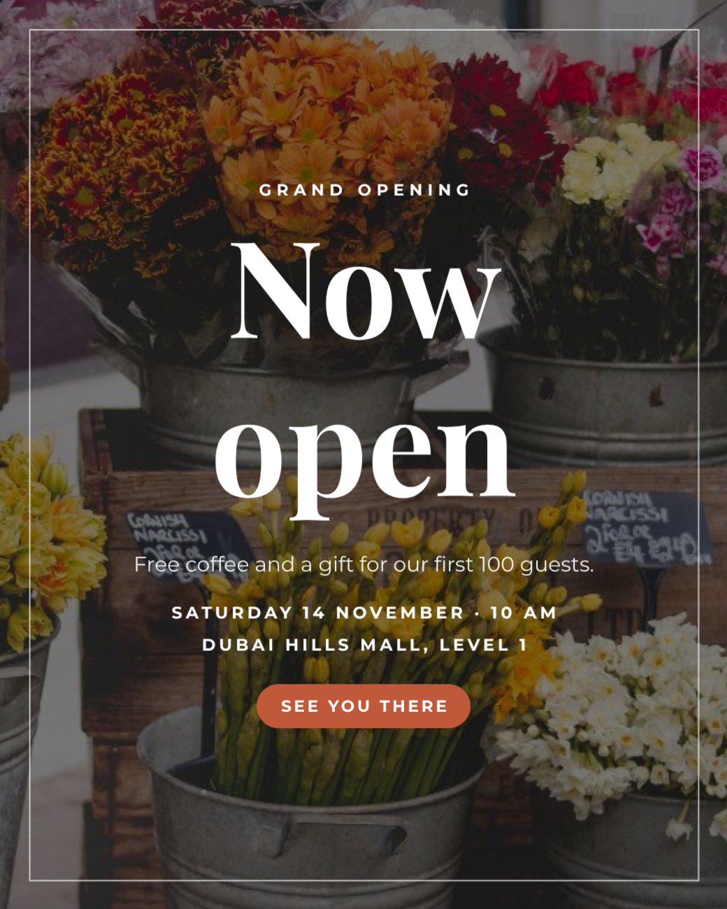Grand Opening Post — editable marketing template