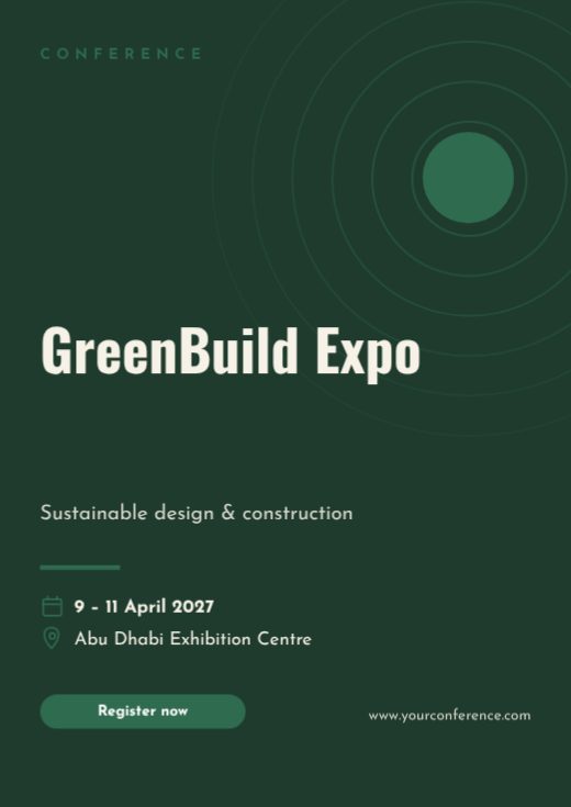 GreenBuild Expo Conference Poster
