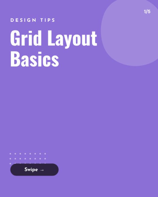 Grid Layout Basics Carousel template