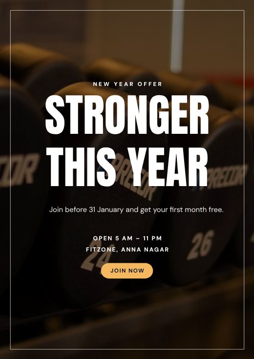 Gym Membership Poster