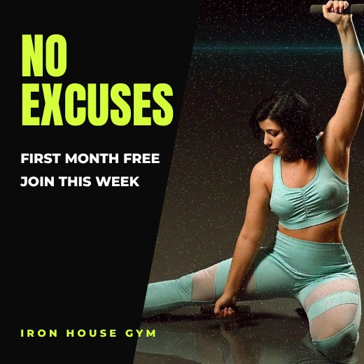 Gym Membership Promo — free gym poster template