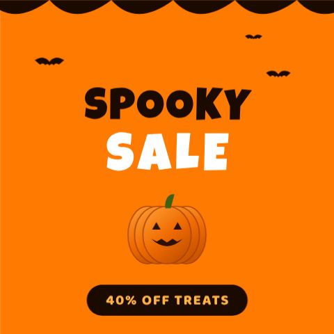 Halloween Treats Sale Post template