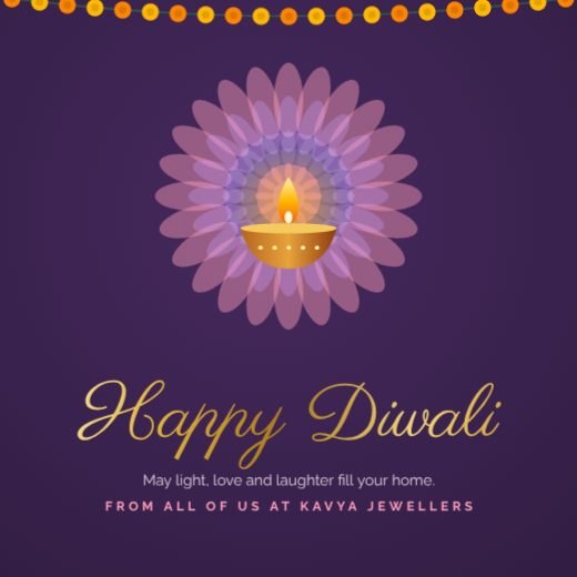 Happy Diwali Greeting Square template