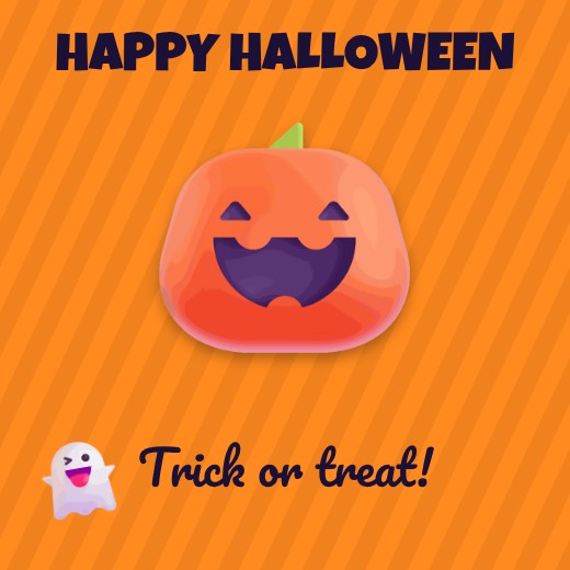 Happy Halloween Post — free Halloween design template