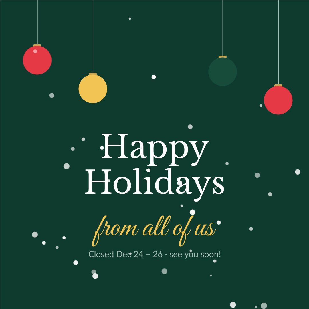 Holiday Greetings Post — editable social media template