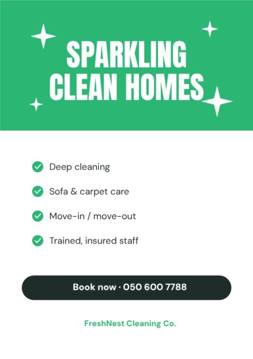 Home Cleaning Service Flyer template