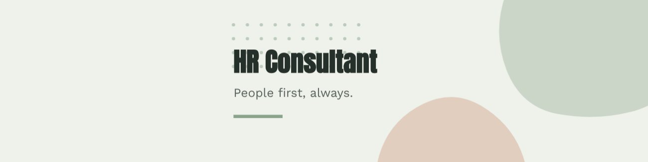 HR Consultant LinkedIn Banner — editable social media template