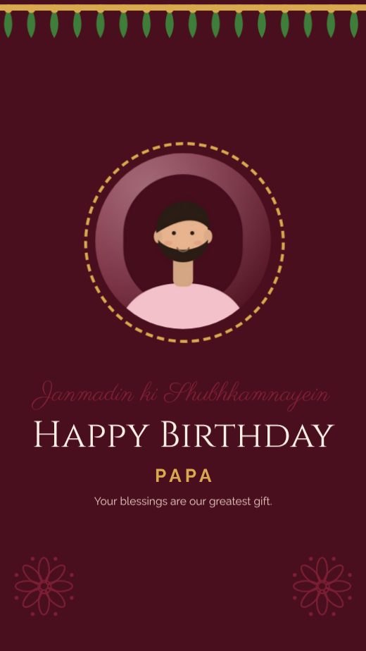 Indian Festive Birthday Story template