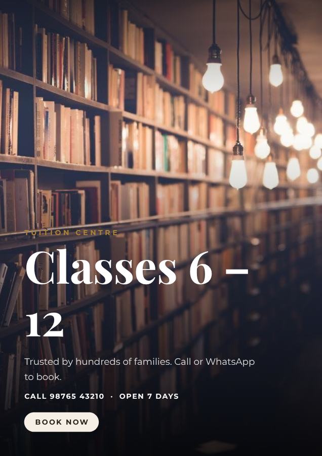 Ivory Classes 6 – 12 Tuition centre Flyer A4 — editable business template