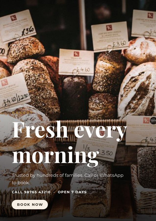 Ivory Fresh every morning Bakery Flyer DL — editable business template