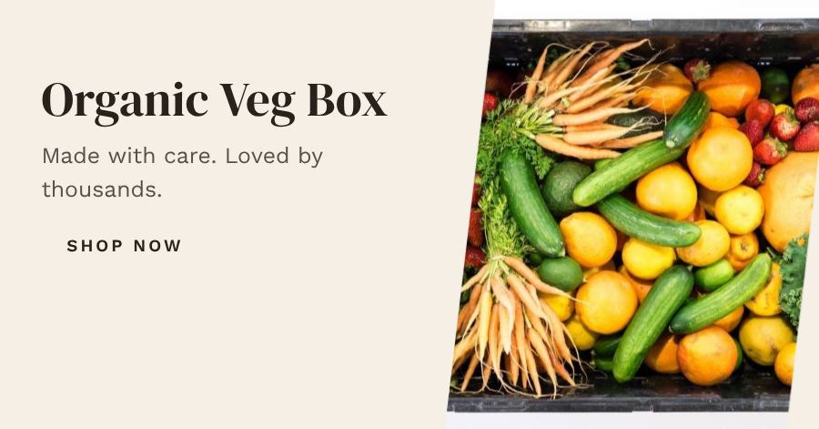Ivory Organic Veg Box Product Ad — editable marketing template