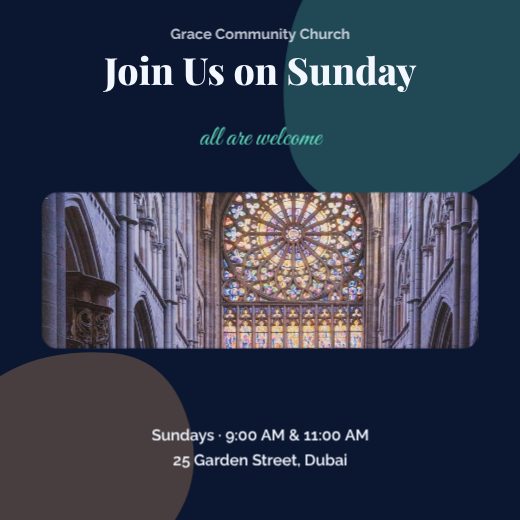 Join Us on Sunday Church Post template