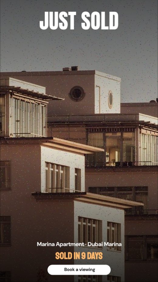 Just Sold Marina Apartment Real Estate Story template