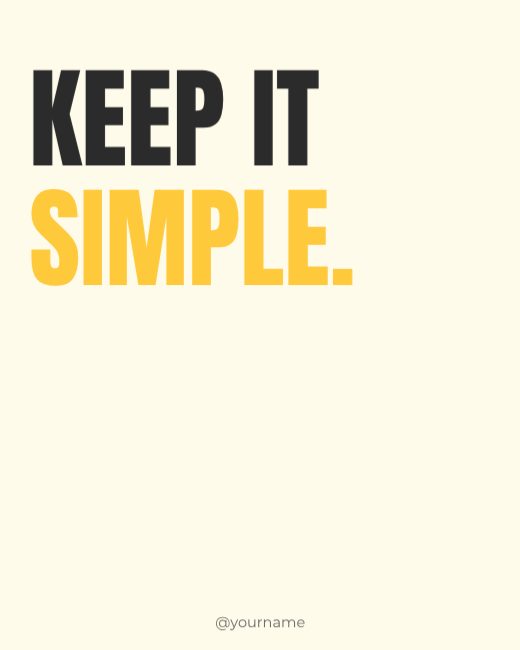 Keep it simple Type Post template