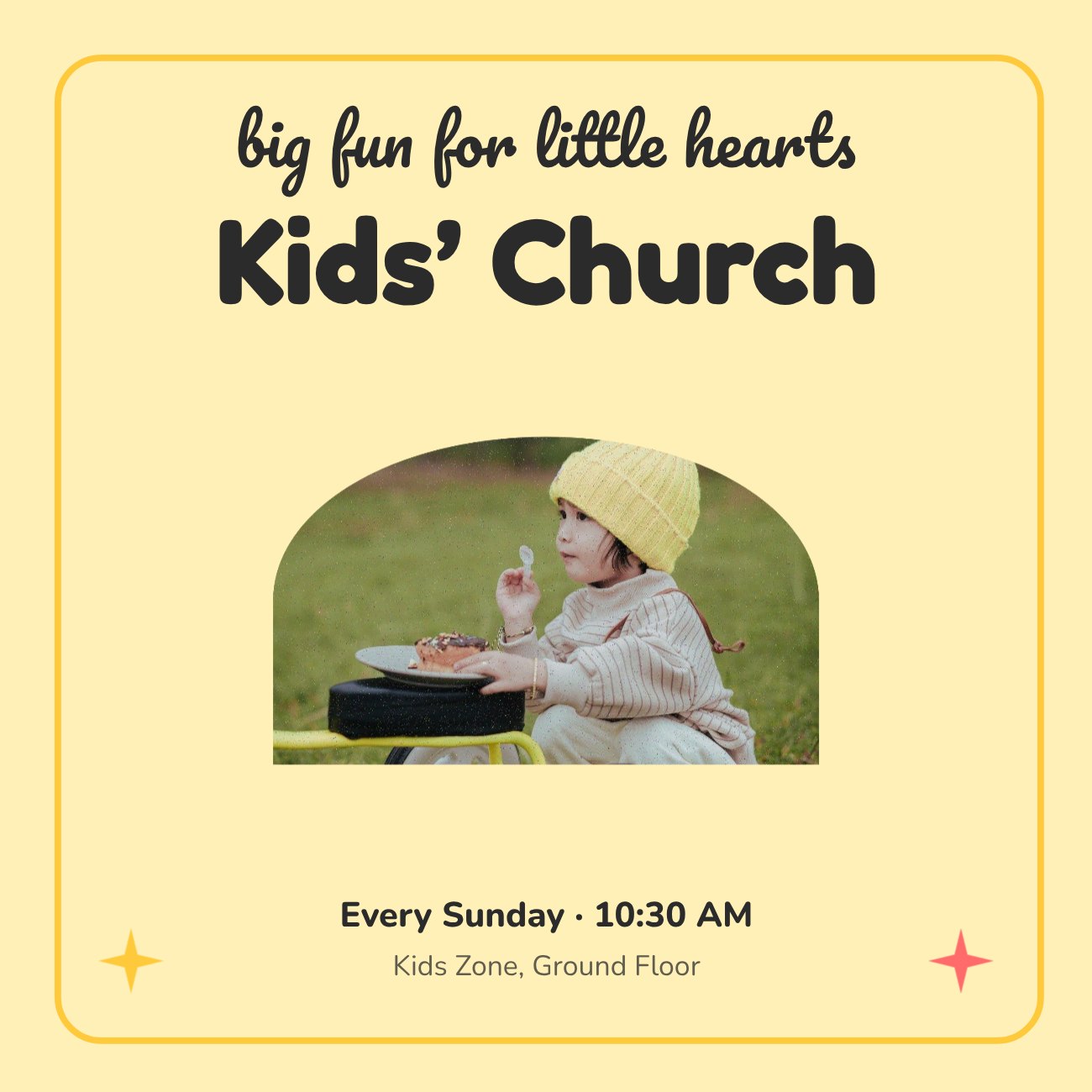 Kids’ Church Church Post — editable events template