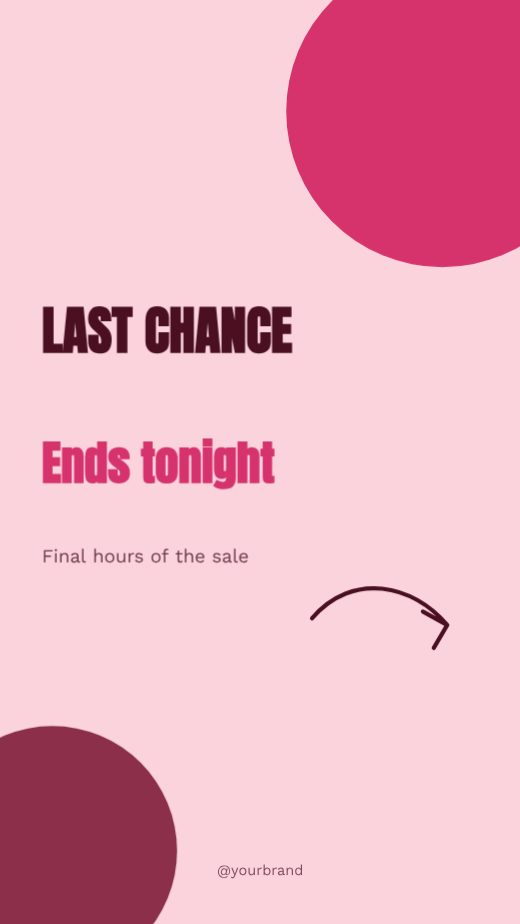 Last chance Promo Story template