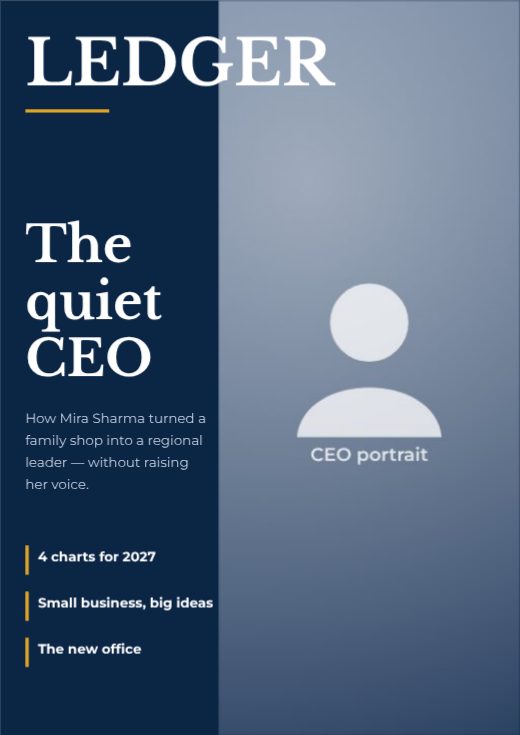 Ledger Business Magazine template