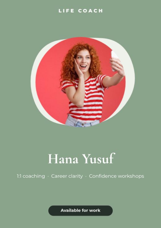 Life Coach Personal Brand Poster template