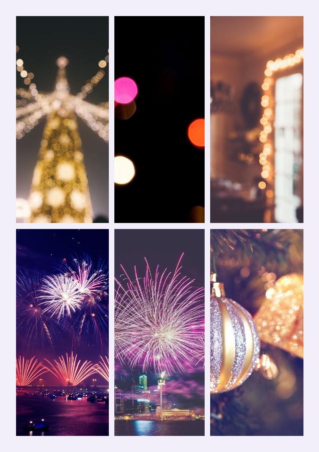 Lilac Festival nights 6 Photo Collage — editable photo collage template