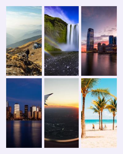 Lilac Weekend getaway 6 Photo Collage template