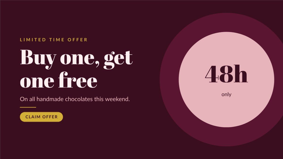 Limited Offer Banner — editable marketing template