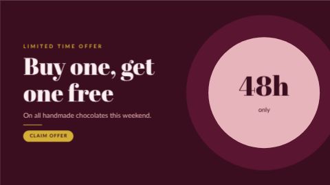 Limited Offer Banner template