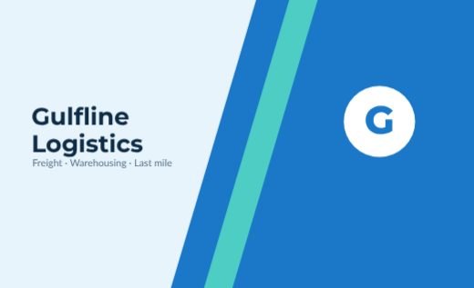 Logistics Diagonal Card template