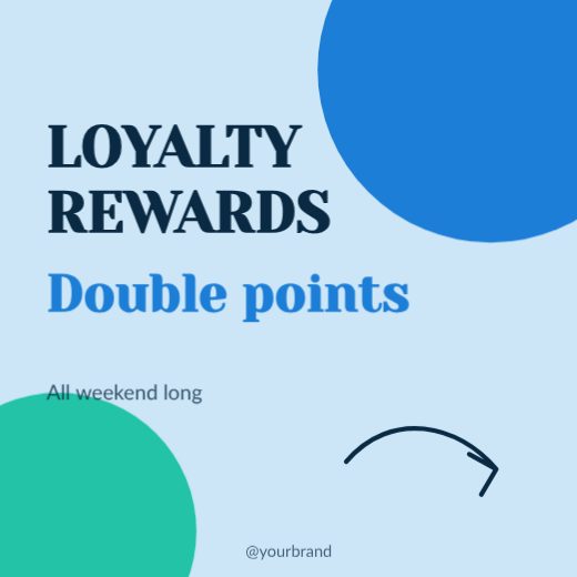 Loyalty rewards Promo Post template