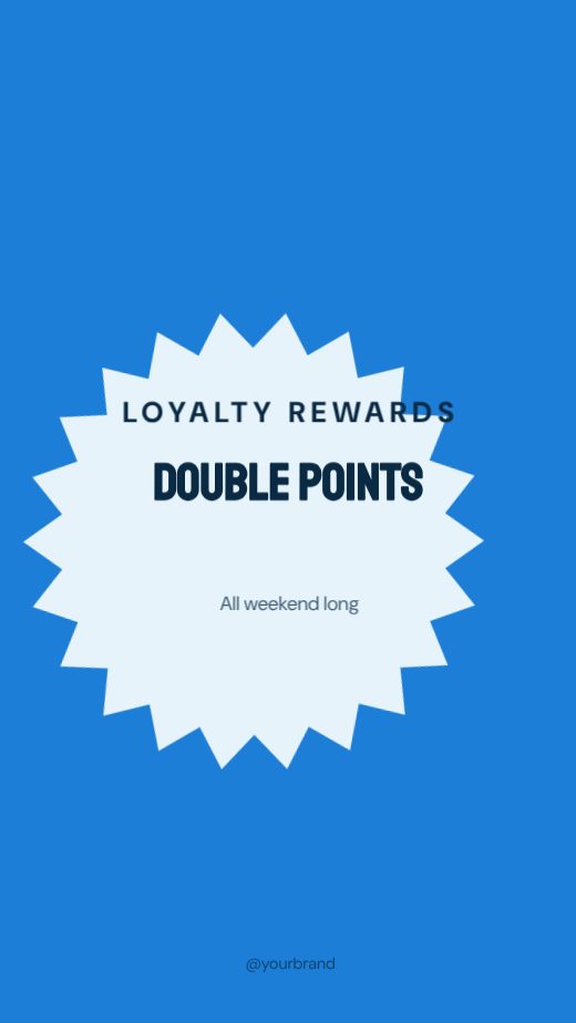 Loyalty rewards Promo Story template