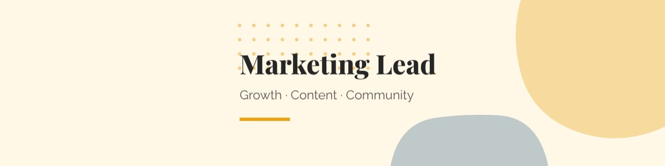 Marketing Lead LinkedIn Banner — editable social media template