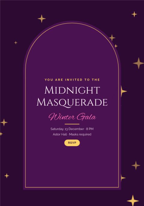 Masquerade Gala template