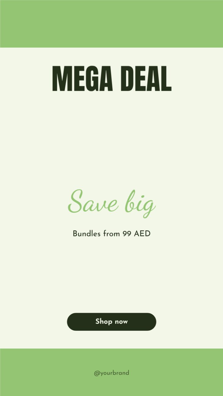 Mega deal Promo Story — editable marketing template