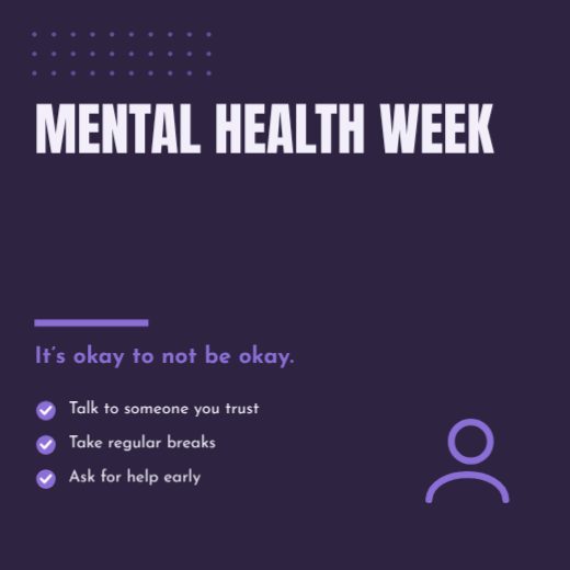 Mental Health Week Awareness Post template