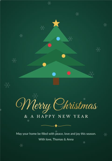 Merry Christmas Card template